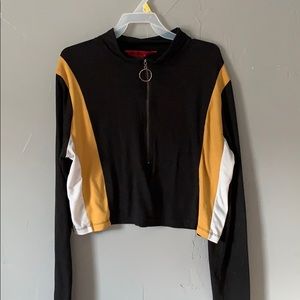 HK szS cropped zip NWOT